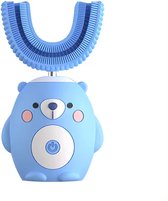 Elektrische Sonische Tandenborstel voor Kinderen tussen 2 t/m 6 Jaar met Timer - Elektrische Kindertandenborstel - 360º Graden - 6 Poetsmodus - IPX7 Waterbestendig - Donker Blauw
