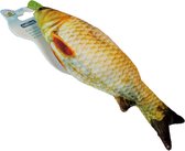 Jouet pour chat Nobleza - Gros poisson avec herbe à chat - 19 x 8 cm