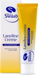 Doos en crème tube 'Dr. E.J. Swaab Lanoline Crème' extra vochtinbrengend, helpt direct de zeer droge huid te herstellen.