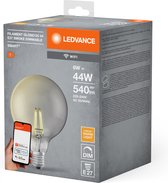 Ledvance Smart+ Wifi E27 Globe Classic Filament Smoky 6W 540lm - 825 Zeer Warm Wit | Dimbaar - Vervangt 50W.