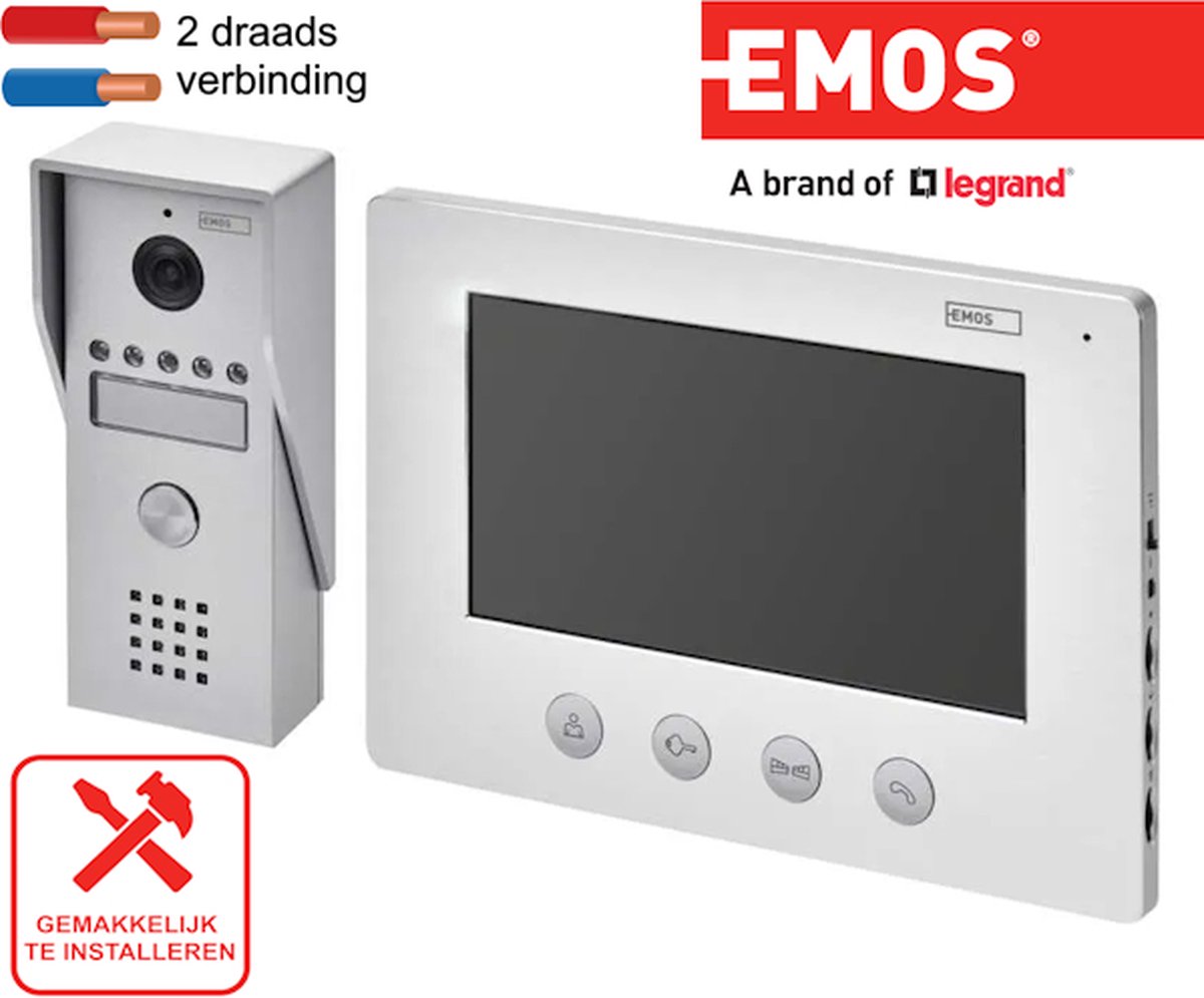 Video Deurbel Emos 7" Sada Em-03M 2 Wire