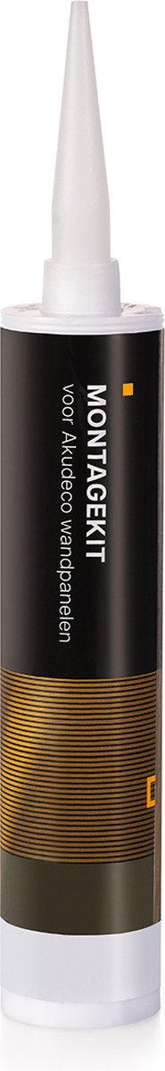 Akudeco® Montagekit voor Akoestische Wandpanelen - Akupanel - Lattenwand - 500ml - Zwart