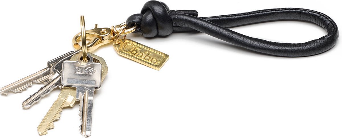 Chabo Bags - Key Chain Pippa - Sleutelhanger - Leer - Zwart