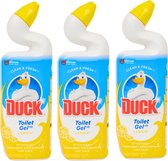 Duck Clean & Fresh Toiletgel Lemon - 3 x 750ml - Toiletreinigers - Toilet Gel - Wc Reiniger - Wc Gel - Toilet Reiniger - Toilet Cleaner
