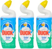 Duck Clean & Fresh Toiletgel Eucalyptus - 3 x 750ml - Toiletreinigers - Toilet Gel - Wc Reiniger - Wc Gel - Toilet Reiniger - Toilet Cleaner