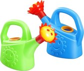 2 stuks kunststof gieter, speelgoed, badkuip, speelgoed, gieter, speelgoed, zand- en strandspeelgoed voor de tuin, willekeurige kleur