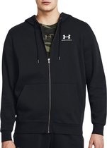 Under Armour Essential Fleece Full Zip Hoody - Pulls de sports - noir - Homme