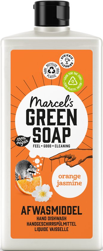 Marcel's Green Soap Afwasmiddel - Sinaasappel & Jasmijn - 6 x 500ml