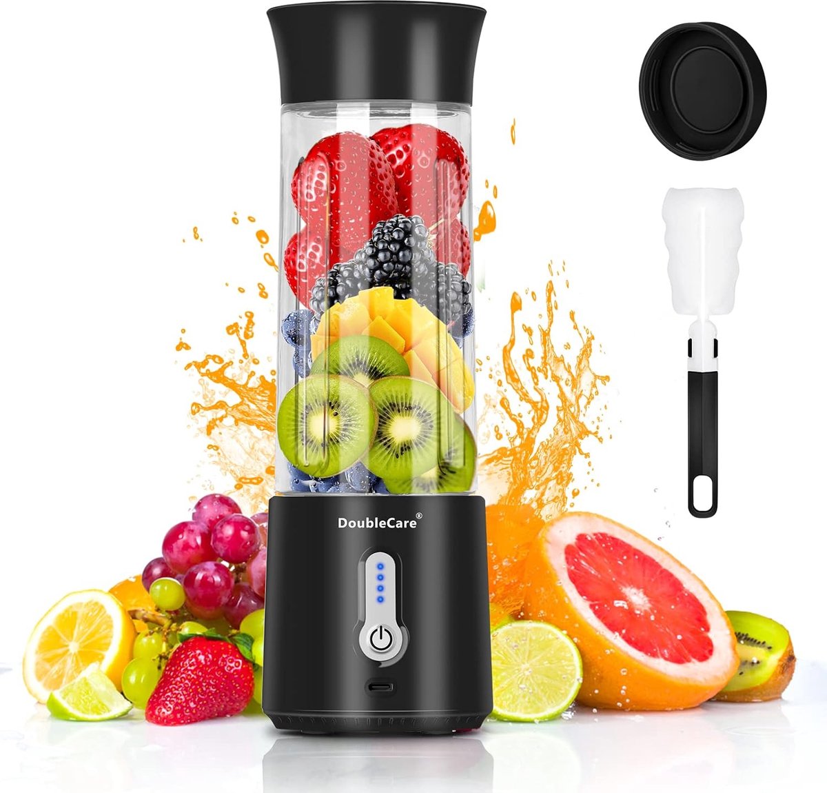 USB Elektrische Mini Blender Draagbare Blenderbeker Voor Shakes en Smoothies 380 ml Sap Zes Messen Geweldig om te Mengen