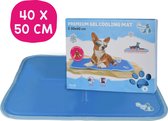 CoolPets Premium Koelmat Hond – 50 x 40 cm – Hondenmat voor verkoeling – Anti-slip mat -non-flow coolgel – Makkelijk schoon te maken – Koelmat voor lang gebruik – Met Citronella en Eucalyptus