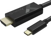 Câble Techly IADAP USBC-HDMI2TY, USB-C vers HDMI (3840 x 2160 Pixels) - 2 mètres
