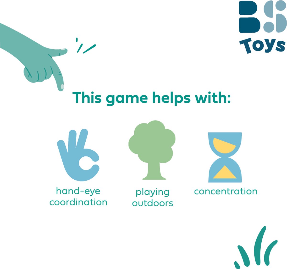 BS Toys Houten Golfset - Buitenspeelgoed voor Kinderen - Minigolf - Midgetgolf - Golfset Kinderen - Buiten Speelgoed - Buitenspel - Buiten Spellen - Tuin Speelgoed - Houten Speelgoed - Cadeau Kind — afbeelding 4