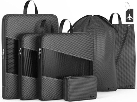 BOTC Packing Cubes Set 8-Delig - Bagage Organizers - Travel Backpack Organizer - Kleding organizer