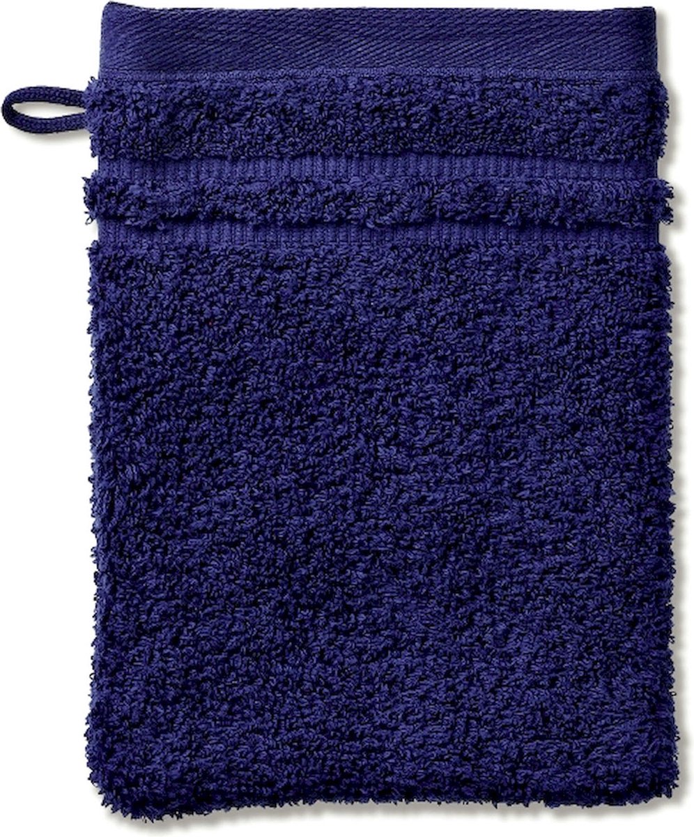 Washandje, Set van 3 Stuks, 15 x 21 cm, Marine Blauw, Katoen - Kela | Leonora