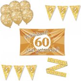 60 jaar getrouwd pakket - Decoratie Versiering Set - Feestversiering