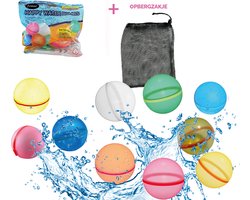 foto van Femur - Waterballonnen - 10 STUKS - Waterspeelgoed - Zelfsluitend - Waterballon - Opbergzakje - Ballon - Ballonnen - Waterbombs - Waterspeelgoed - Duurzaam - Hervulbaar - Milieuvriendelijk - TikTok