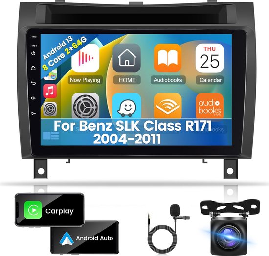 6G+128G 8 Cœurs Autoradio Pour Mercedes Benz SLK Classe R171