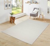 Flycarpets Sanga Modern Japandi Vloerkleed - Wit - 120x170 cm