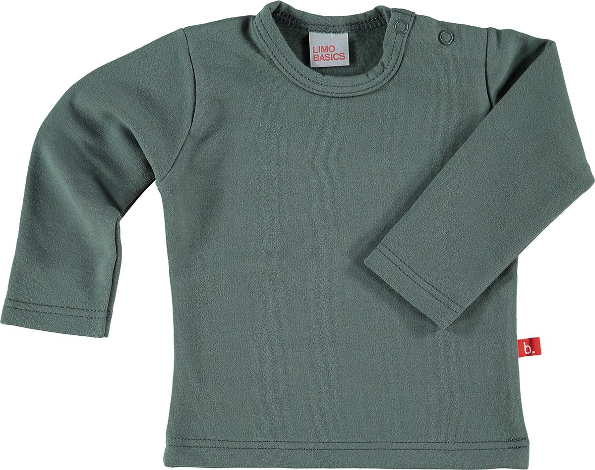 Baby sweatshirt antraciet 74-80 biologisch katoen