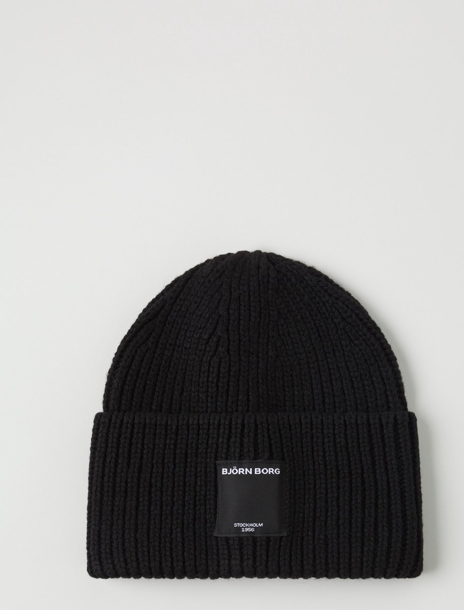 Björn Borg Centre knit beanie - zwart