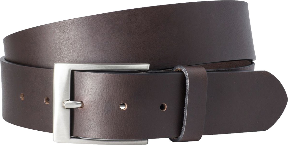 LINDENMANN leren heren riem - bruin