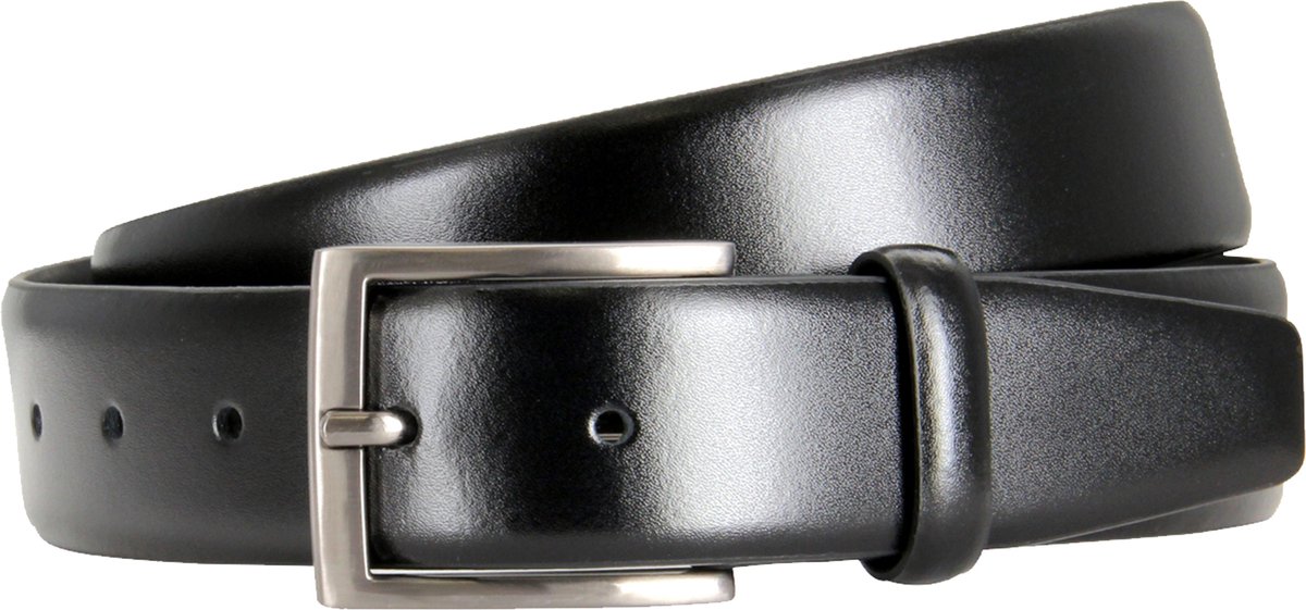 LINDENMANN leren heren riem - zwart