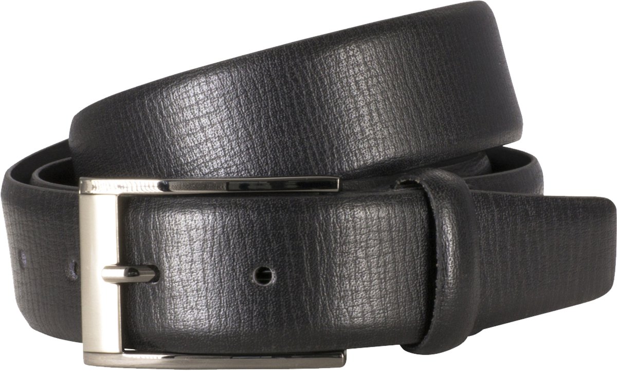 LINDENMANN leren heren riem - zwart