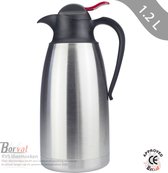 Borvat® - thermoskan - koffiekan - theekan - 1. 2 liter - RVS