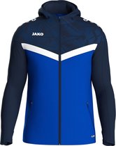 Jako Iconic Jas Met Kap Kinderen - Royal / Marine | Maat: 152