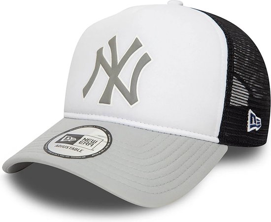 New Era - Casquette de camionneur A-Frame grise avec logo MLB des Yankees de New York