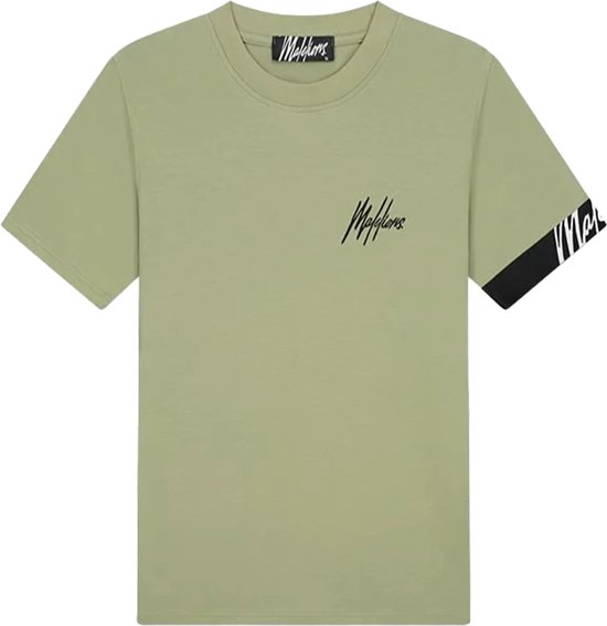 Malelions - Shirt Lichtgroen Captain T-shirts Lichtgroen Mm3-ss24-03