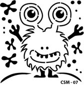 Cadence Kids Monster Stencil CSM-07 25x25 cm