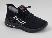 MS Shoes - Heren Schoenen - Heren Sneakers - Zwart - Maat 43