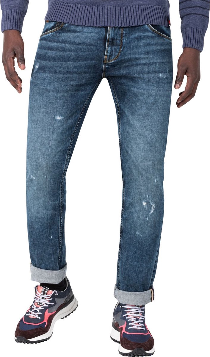 TIMEZONE Heren Jeans Broeken SLIM SCOTTTZ slim Fit Blauw 30W / 34L Volwassenen