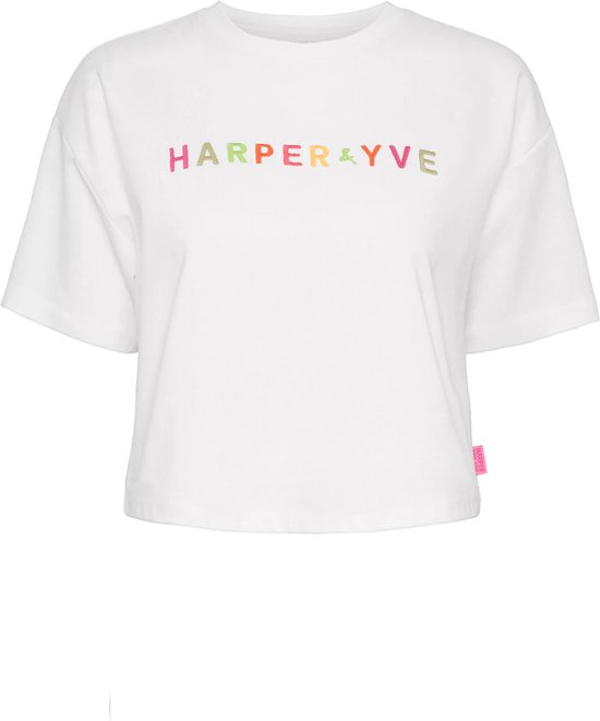 Harper & Yve Harper-ss Tops & T-shirts Dames - Shirt - Wit - Maat XXL