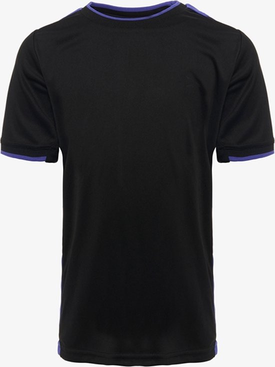 Dutchy kinder voetbal T-shirt zwart paars