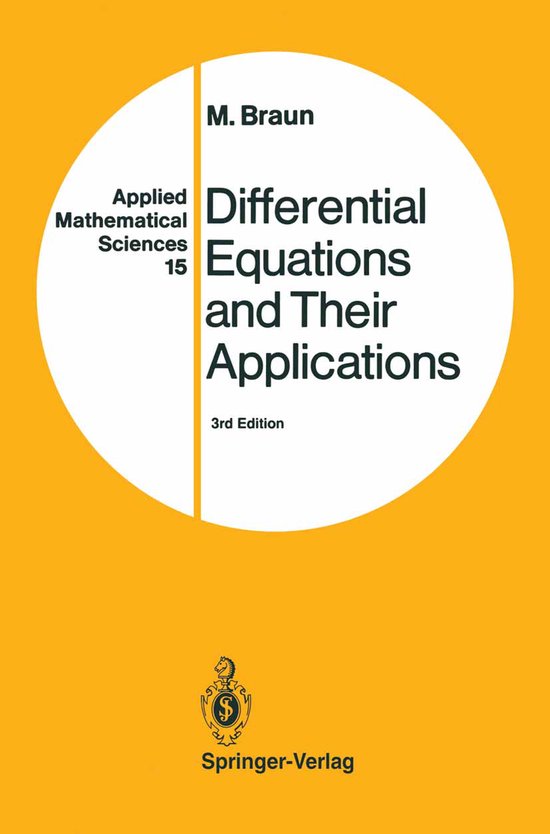 Differential Equations and Their Applications - cover