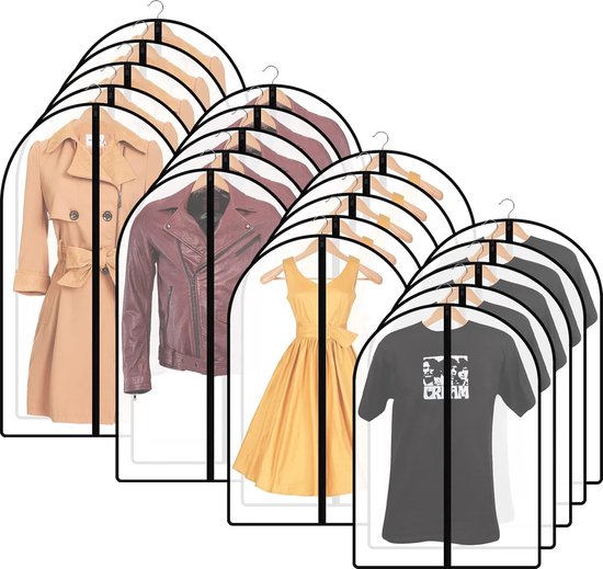 Lntyq Housses à Vêtements Transparentes Anti-mites, Housses à Vêtements