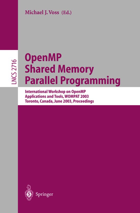 OpenMP Shared Memory Parallel Programming - cover