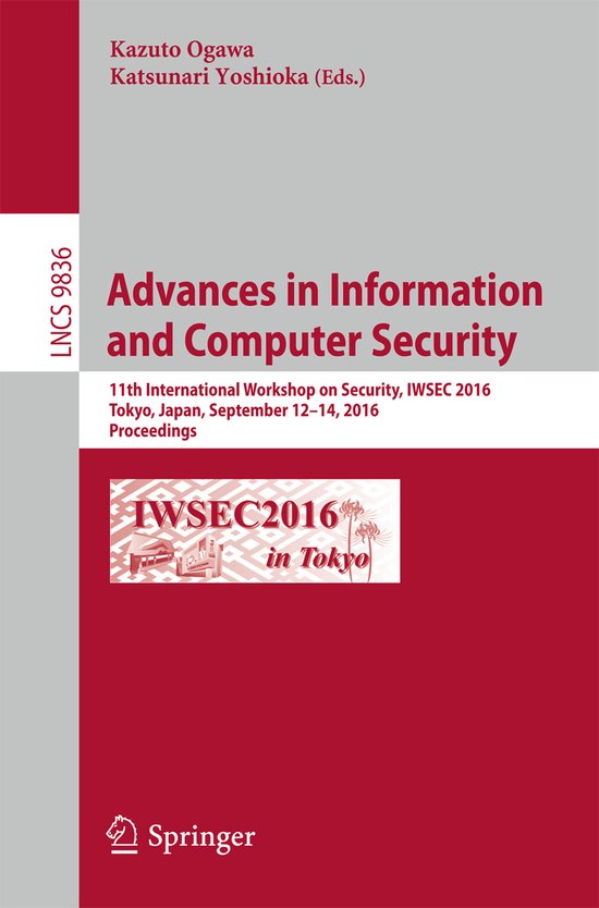 Advances in Information and Computer Security - cover