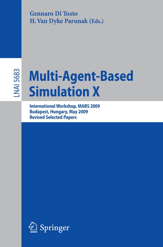Multi Agent Based Simulation X - cover