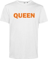 T-shirt Queen | Koningsdag kleding | Oranje Shirt | Wit | maat XXL