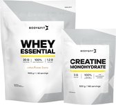 Body & Fit Whey Essential Cookies & Cream 1000g + Creatine Monohydraat 500g Bundel - Whey Protein - Proteine Poeder