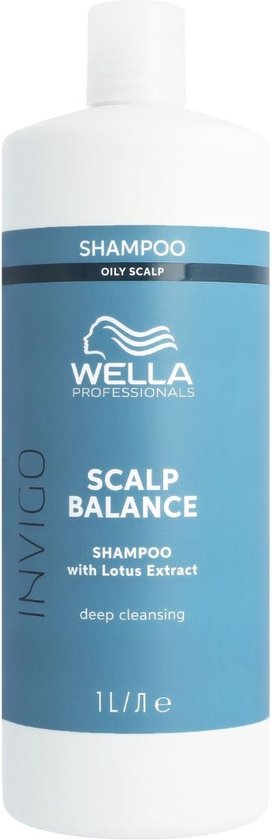 Shampoing Wella Professionals Invigo Scalp Balance pour cuir chevelu gras, 1L.