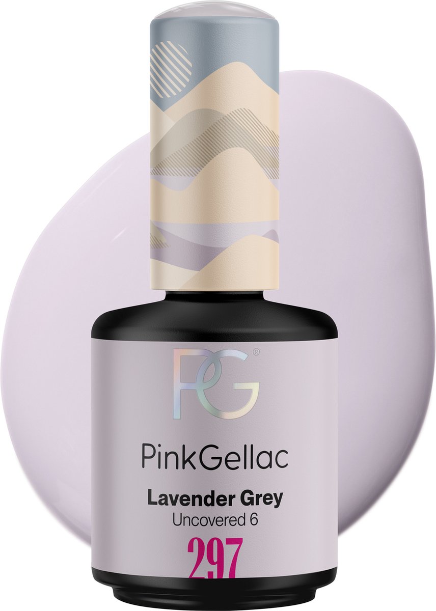 Goedkoopste Pink Gellac Gellak - 297 Lavender Grey 15ml - Grijze Gel Nagellak - Gellac - Gel Nagels Producten