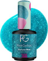 Pink Gellac - Fortune Blue - Gellak - Vegan - Blauw - Brillant - 15ml