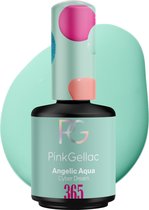 Pink Gellac 365 Angelic Aqua Gellak Nagellak 15ml - Glanzend Blauwe Gel Lak - Gelnagels Producten - Gel Nails