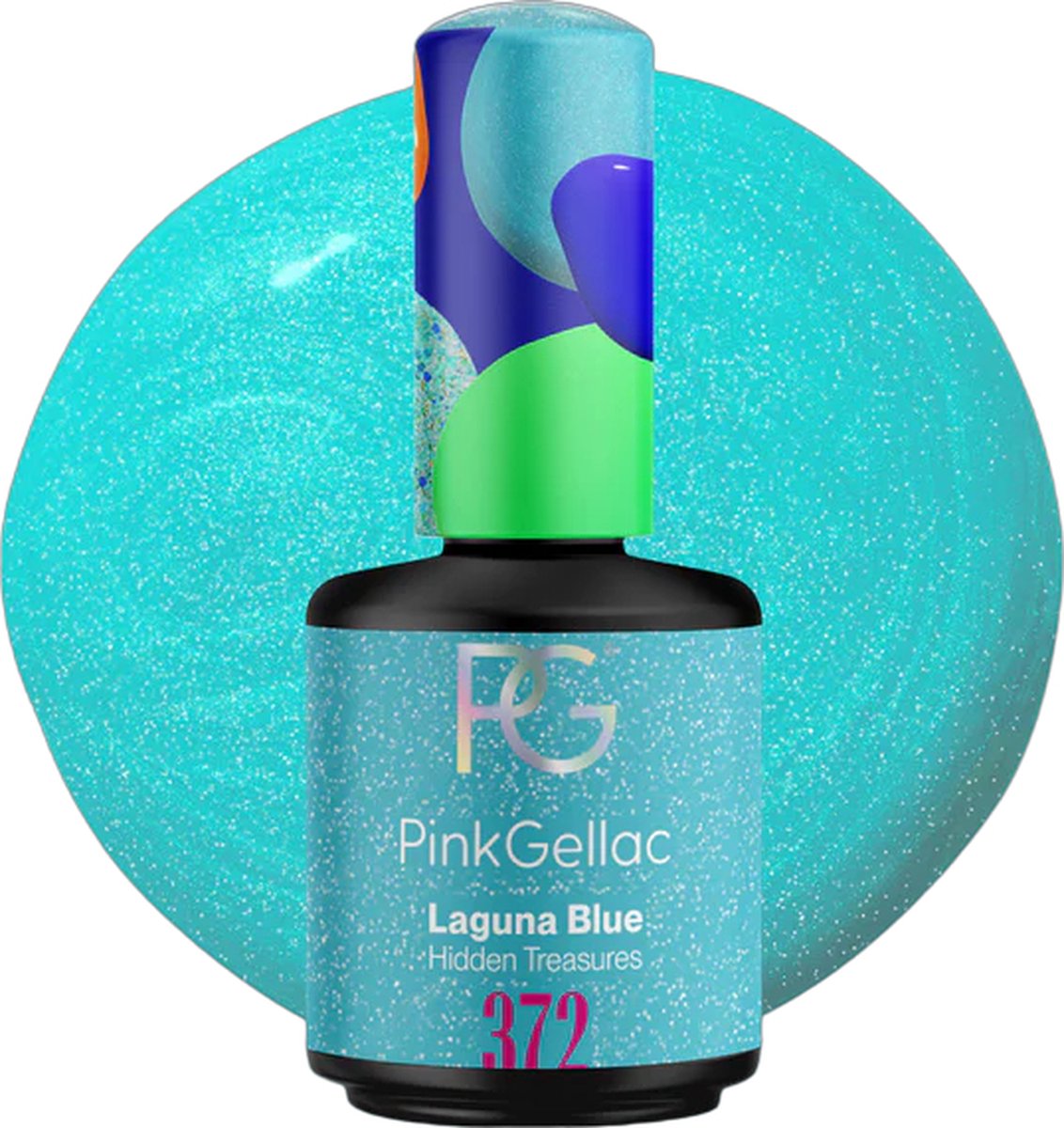 Goedkoopste Pink Gellac Gellak - 372 Laguna Blue 15ml - Blauwe Gel Nagellak - Gellac - Gel Nagels Producten