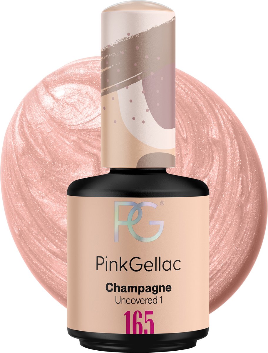 Pink Gellac 165 Champagne Gel Nagellak 15ml - Gel Nagellak - Gelnagellak - Gelnagels Producten - Gel Nails - Gelnagel