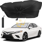 autovoorruit zonnescherm met UV-bescherming voor voorruit, parasol met verstelbare paal, voor de meeste auto's SUV's (met EU-gepatenteerd ontwerp)